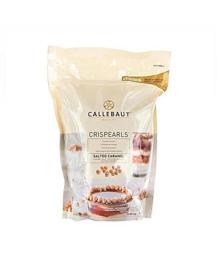 Декор із шоколаду зі смаком Солоної Карамелі Callebaut Crispearls Salted Caramel 200 г