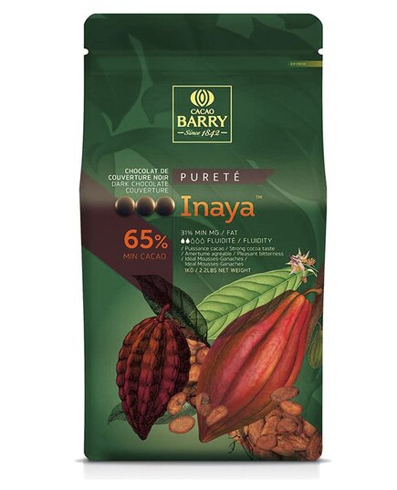Темний шоколад Cacao Barry INAYA 65% 1 кг