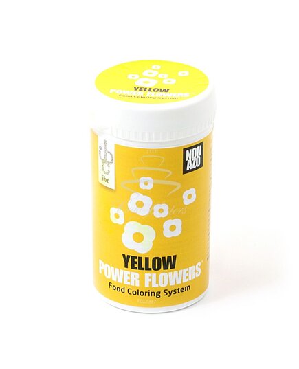 Барвник жовтий Power Flowers NON AZO Yellow 50 г, Колір: Жовтий