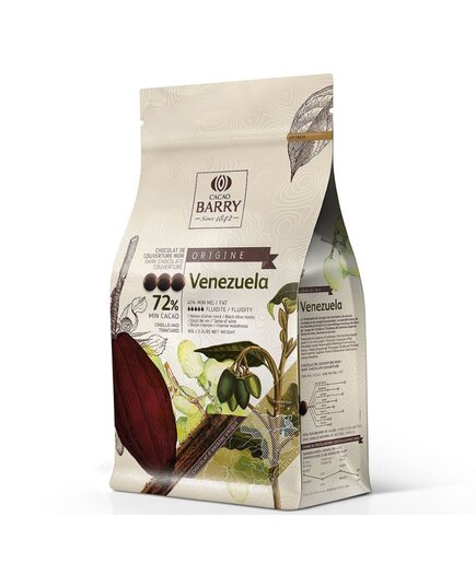Чорний шоколад Cacao Barry VENEZUELA 72% 1 кг