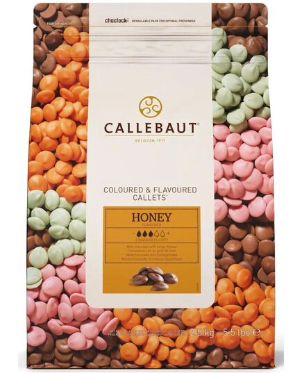 Шоколад со вкусом мёда Callebaut Honey 2.5 кг