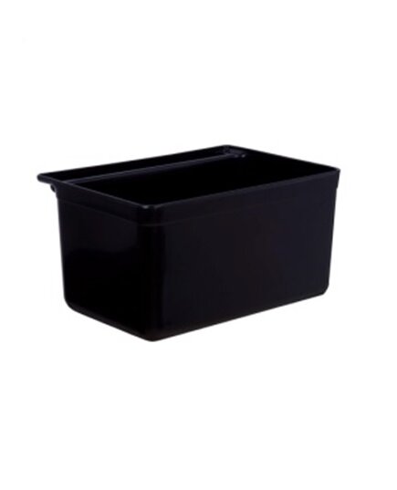 Ящик для сбора мусора к сервисной тележке (черный пластик) (33.5×23.1×18 см)