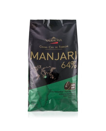 Шоколад черный VALRHONA Manjari 64% 3 кг