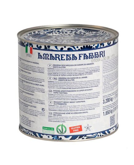 Вишня Амарена у сиропі Fabbri, D 18/20 CN 3.2 кг