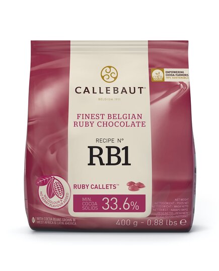 Рубиновый шоколад Callebaut Ruby - RB1 400 г