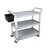 Сервисная тележка для кафе бара, ресторана профи серая, изображение 2