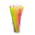 Трубочка для коктейля круглая, ассорти 4 цвета неон с гофрой 6×210 мм