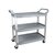 Сервисная тележка для кафе бара, ресторана профи серая, изображение 3