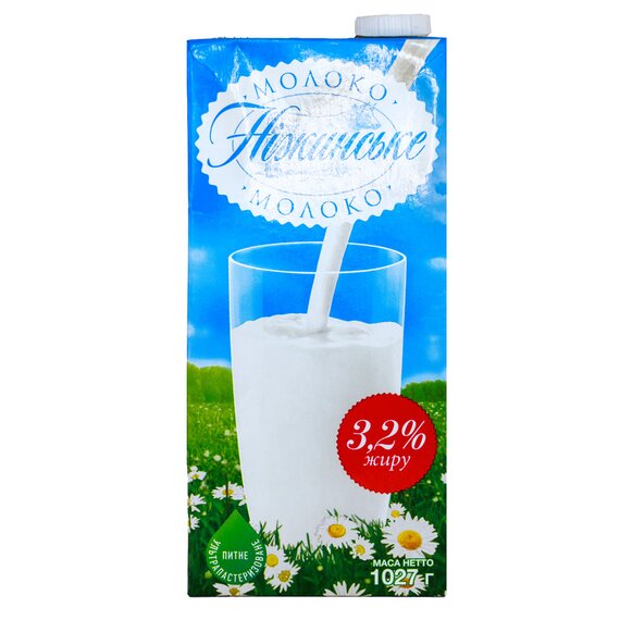 Молоко Ніжинське 3.2% 1 кг, зображення 2