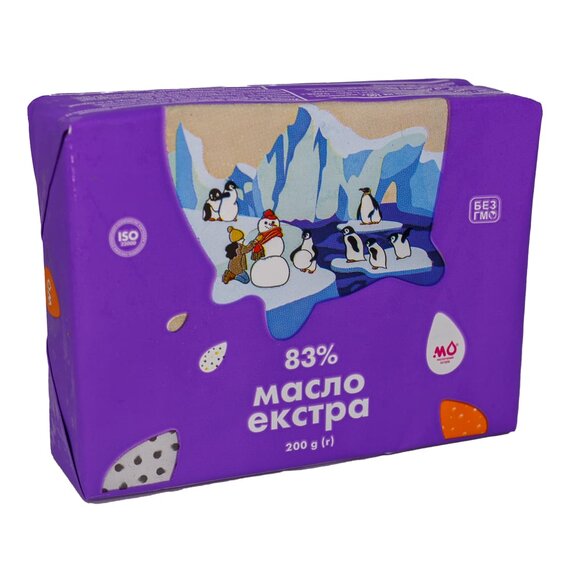 Масло сливочное экстра 83% Малороганский молочный завод 200 г, изображение 2 Масло сливочное экстра 83% Малороганский молочный завод 200 г, изображение 2