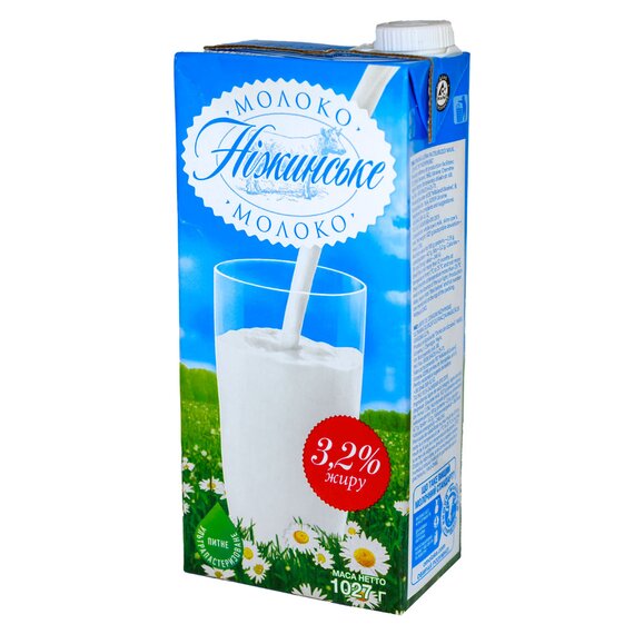 Молоко Ніжинське 3.2% 1 кг