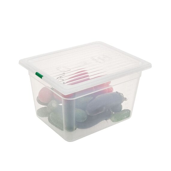 Контейнер для зберігання з кришкою поліпропілен 1/2 200 мм 11 л, зображення 4