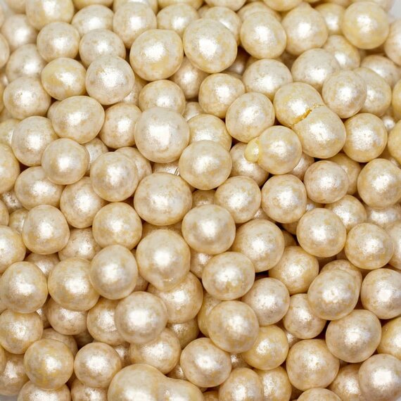 Хрумкі перламутрові кульки 5-7мм покриті шоколадом SMET 200 г, зображення 2