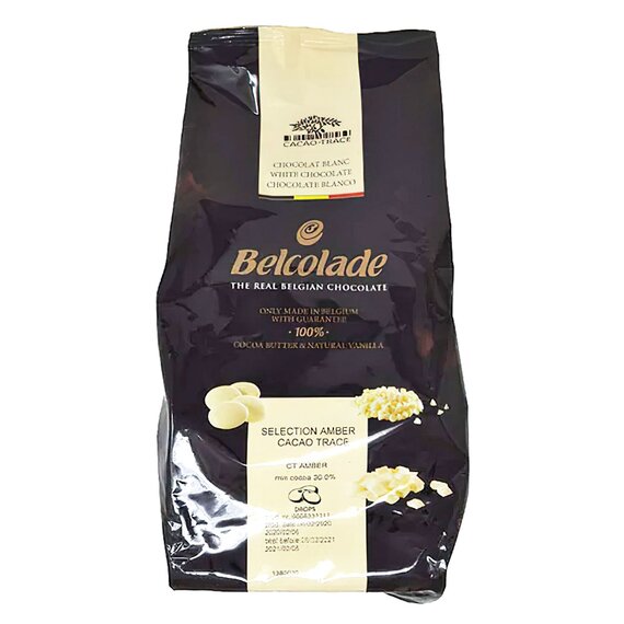 Білий шоколад із карамеллю Belcolade Selection Amber Cacao 1 кг