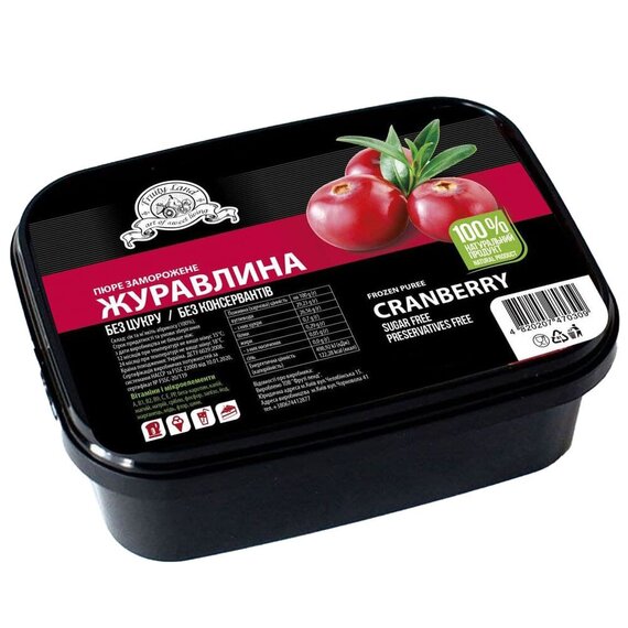 Заморожене пюре Fruity Land Журавлина 1 кг, зображення 2