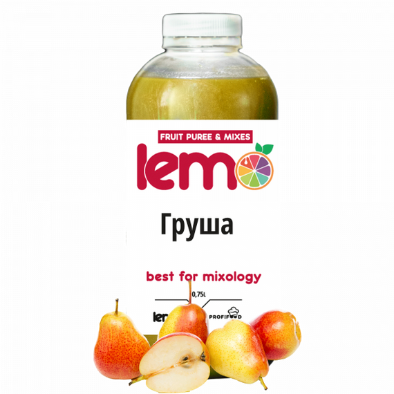 Основа для лимонаду та чаю (фруктове пюре) Lemo Груша 750 мл
