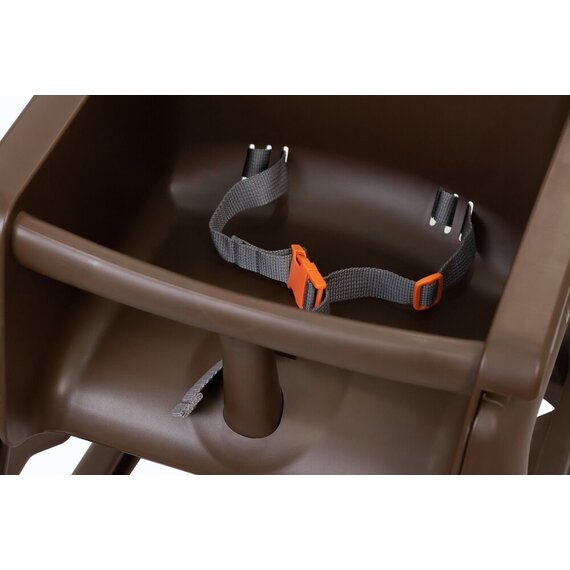 Детский стульчик для ресторана, коричневый, Цвет: Коричневый, изображение 4