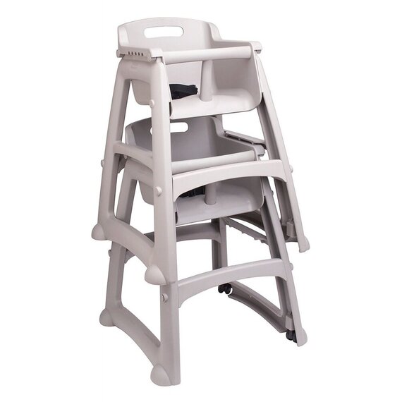 Детский стульчик для ресторана, серый, Цвет: Серый, изображение 2