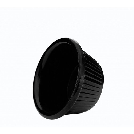 Соусник з меламіну круглий чорний 50 мл 74×36 мм, зображення 3