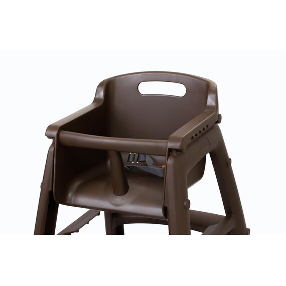 Детский стульчик для ресторана, коричневый, Цвет: Коричневый, изображение 3
