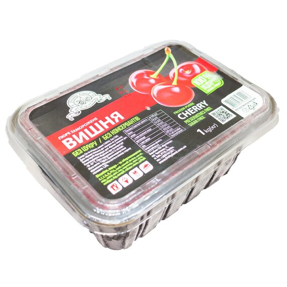Заморожене пюре Fruity Land Вишня 1 кг, зображення 2