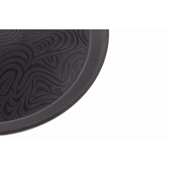 Піднос круглий чорний з малюнком 35 см, зображення 3 Піднос круглий чорний з малюнком 35 см, зображення 3