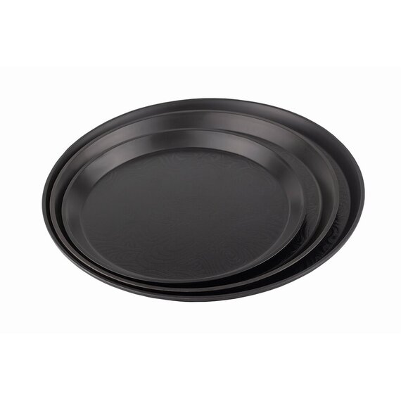 Піднос круглий чорний з малюнком 30,5 см, зображення 4 Піднос круглий чорний з малюнком 30,5 см, зображення 4