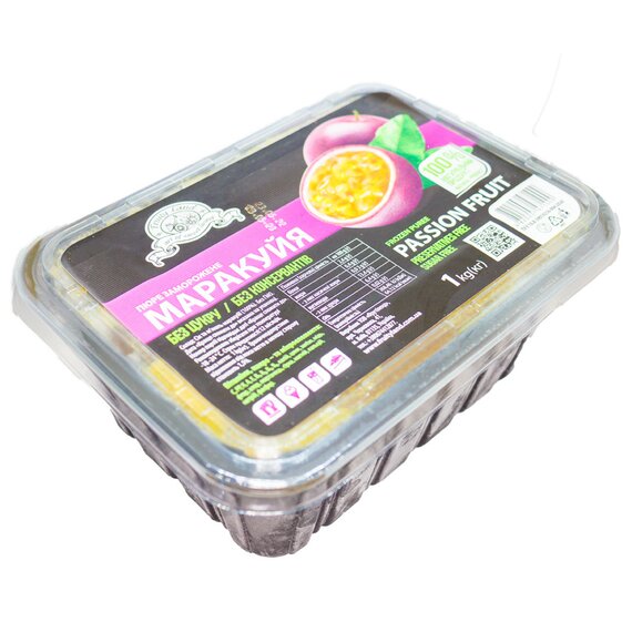Заморожене пюре Fruity Land Маракуя з кісточкою 1 кг, зображення 2