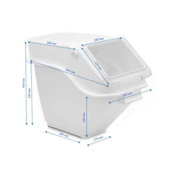 Контейнер для сипучих штабельований 24 л, зображення 5