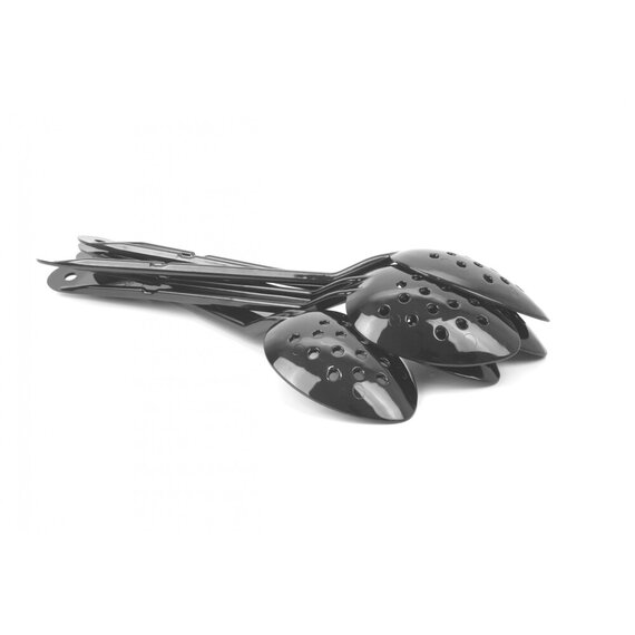 Ложка сервірувальна перфорована з полікарбонату чорна 33 см, зображення 9 Ложка сервірувальна перфорована з полікарбонату чорна 33 см, зображення 9