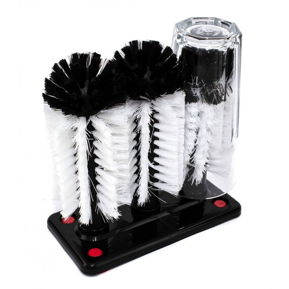 Комерційний йорж для миття низьких склянок потрійний 19х18,5х8,5 см, зображення 8