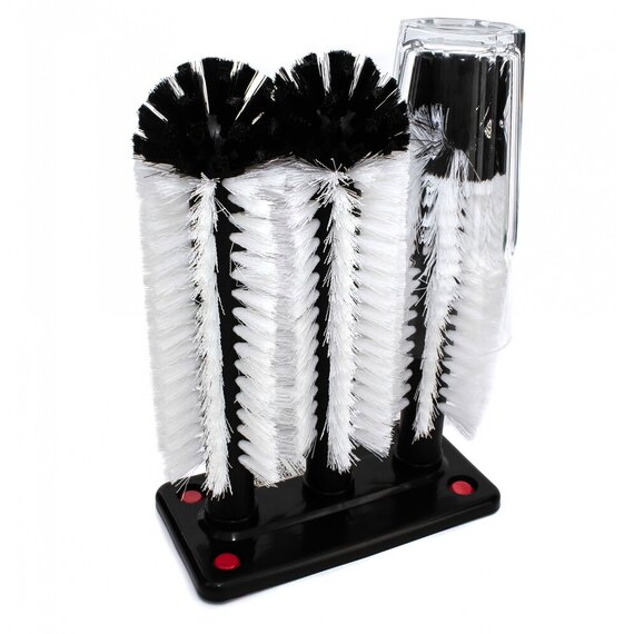 Комерційний йорж для миття високих склянок потрійний 25,5х18,5х8,5 см, зображення 7