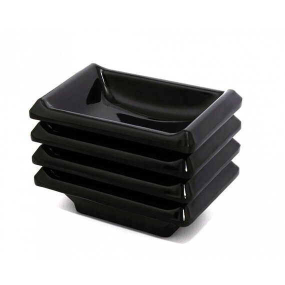 Соусник, меламин 91×63×22 мм, черный, изображение 2