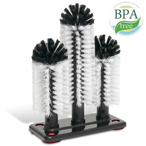 Коммерческий ерш для мойки стаканов тройной, 185×85×255 мм, изображение 4