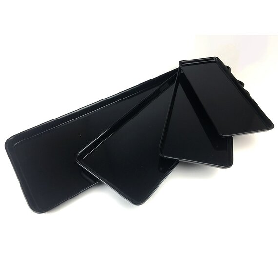 Піднос з меламіну 50×18×1,7 см чорний, зображення 5