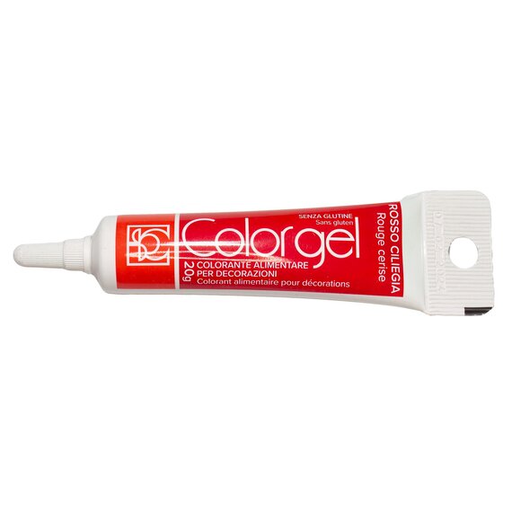 Вишневий гелевий барвник Modecor ROSSO CILIEGIA 20 г, Колір: Червоний
