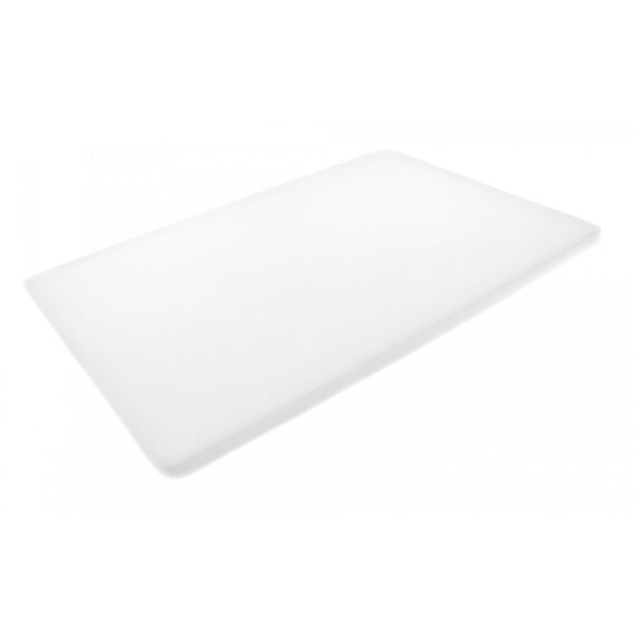 Дошка обробна двостороння LDPE 600×400×20 мм біла, Колір: Білий