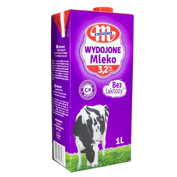 Безлактозное молоко Mlekovita 3.2% 1 л