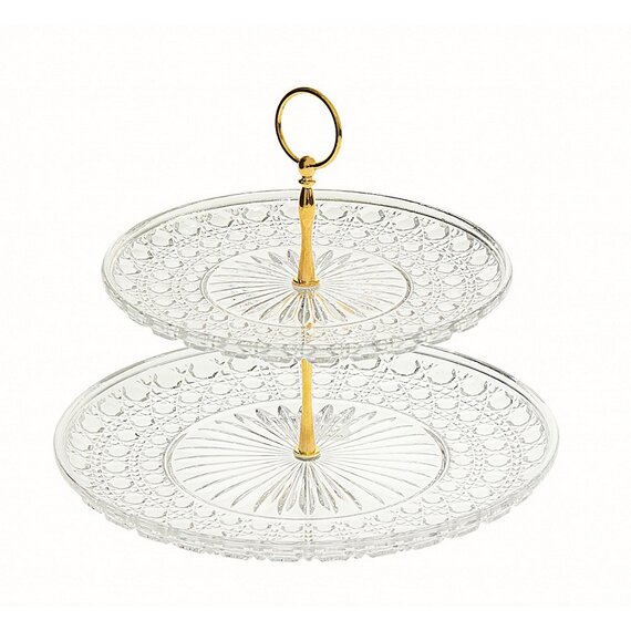Етажерка 2 яруси з полікарбонату Diamond 23,5×30×13,5 см