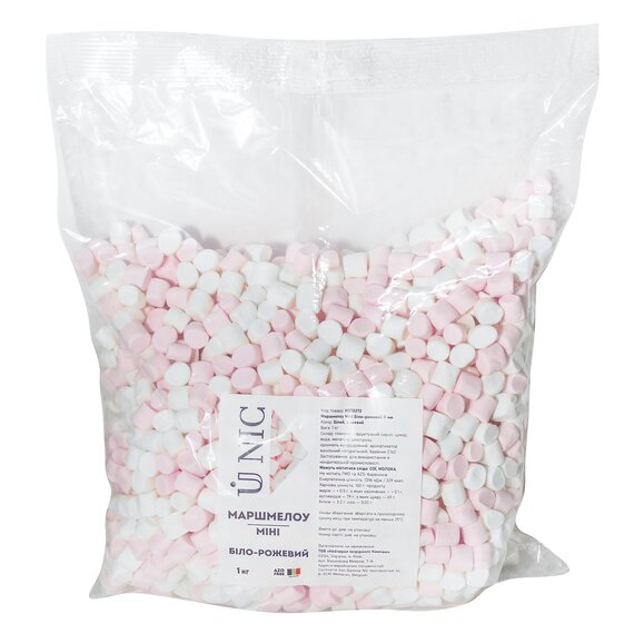Бельгійський маршмелоу U NIC біло-рожевий 1 кг, зображення 3