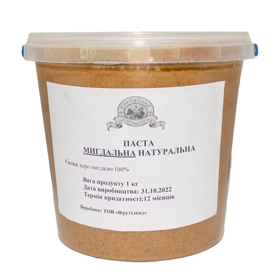 Мигдальна паста Fruity Land 1 кг, зображення 2 Мигдальна паста Fruity Land 1 кг, зображення 2