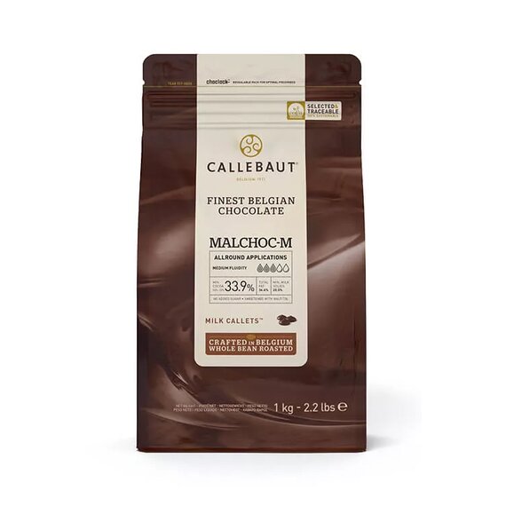 Молочний шоколад з замінником цукру Callebaut Malchoc-M 1 кг, зображення 5