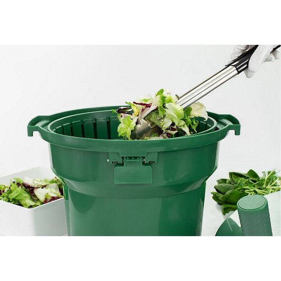 Сушарка для зелені ручна з гальмом зелена 9,5 л, зображення 4 Сушарка для зелені ручна з гальмом зелена 9,5 л, зображення 4