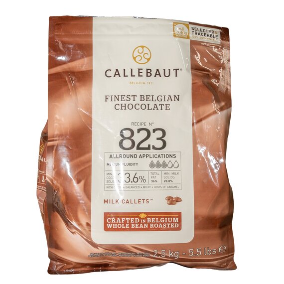 Молочный шоколад Callebaut №823 2.5 кг