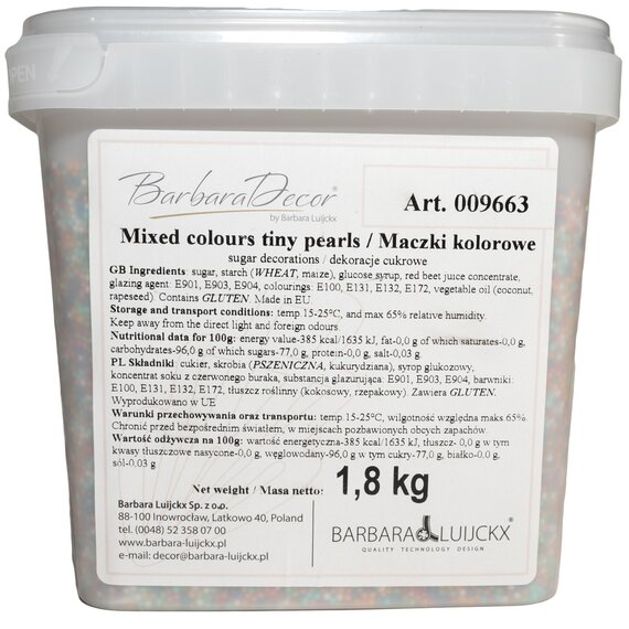 Сахарные шарики Barbara Luijckx разноцветные 1 мм 1.8 кг, изображение 3