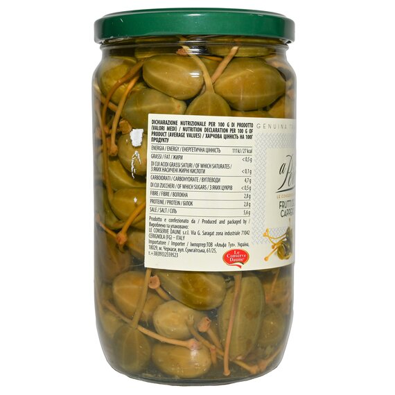 Каперси на ніжці A Pero Frutti del Cappero 690 г, зображення 4