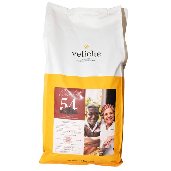 Чорний шоколад VELICHE DARK ESSENTIAL 54% 5 кг