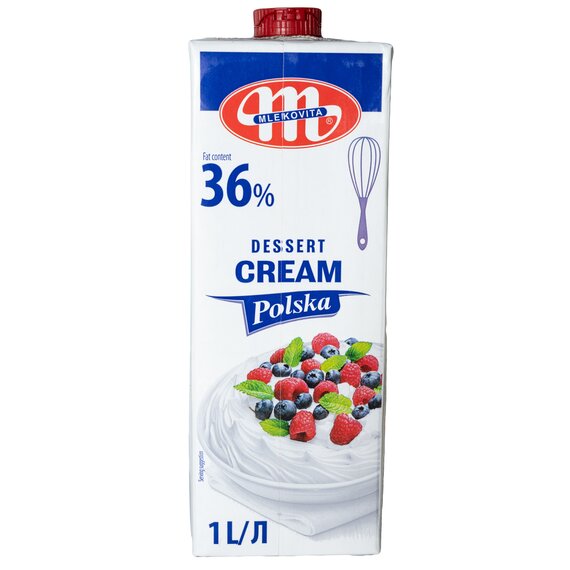 Сливки Smietanka Mlekovita 36% 1 л, изображение 4