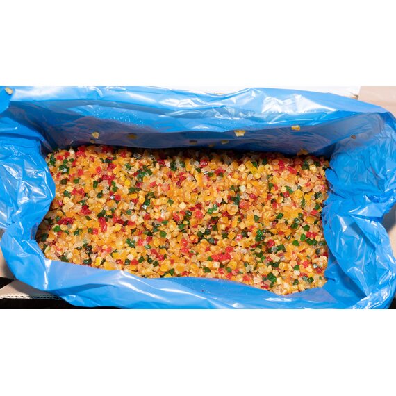 Мікс "Македонія" класична, кубики Nappi 6×6 мм оптом, коробка 5 кг, зображення 2