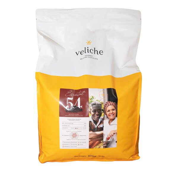 Чорний шоколад VELICHE DARK ESSENTIAL 54% 1 кг